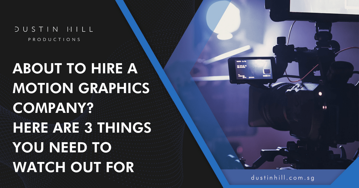 [Banner] About to Hire a Motion Graphics Company Here are 3 things You Need to Watch Out For